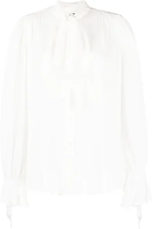 Pinko Camisa drapeada con detalle de moño