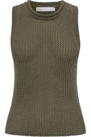 DION LEE Camiseta Grid Mesh