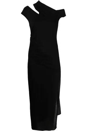 Helmut Lang Vestido midi estilo suéter asimétrico
