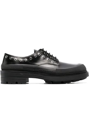 Alexander McQueen Zapatos derby con suela gruesa