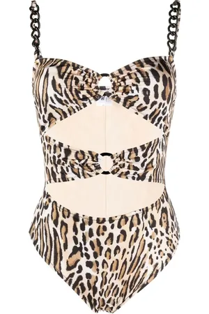 Moschino Traje de baño con estampado de leopardo