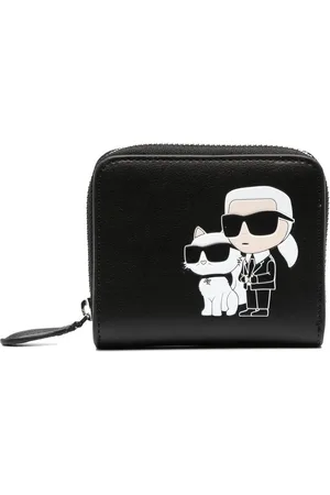 Karl Lagerfeld Cartera con motivo Ikonik Karl
