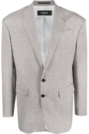 Dsquared2 Chamarra con motivo de cuadros y botones