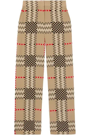 Burberry Pantalones con motivo Pixel Check