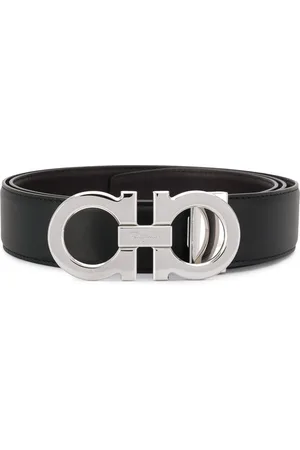 Salvatore Ferragamo Cinturón con logo en la hebilla