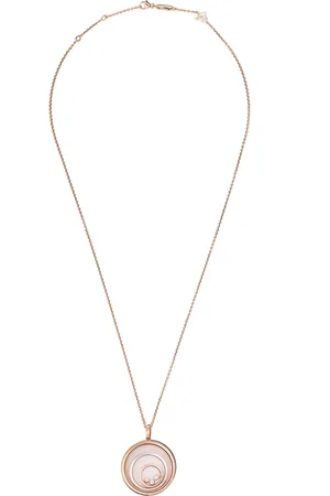 Chopard Collar con dije Happy Spirit en oro blanco y rosa de 18kt con diamantes