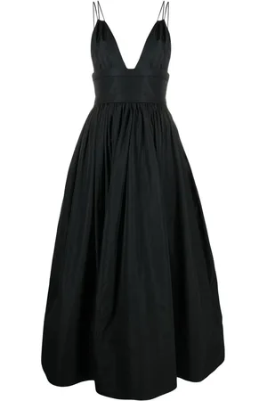 Serafini Vestido midi con escote pronunciado