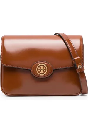 Tory Burch Bolsa crossbody con placa del logo
