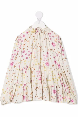 Il gufo Blusa con paneles y estampado floral