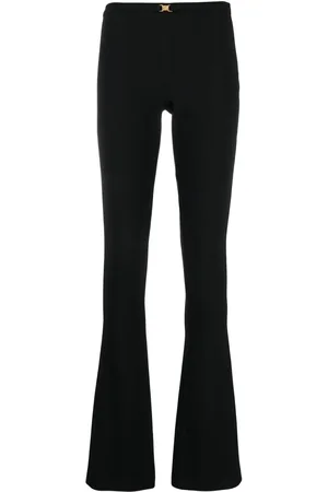 BLUMARINE Pantalones acampanados con hebilla del logo