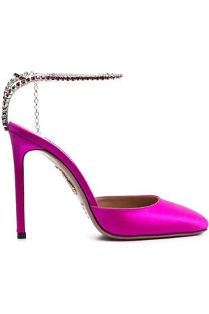Aquazzura Zapatillas con detalles de cristal y tacón de 110mm