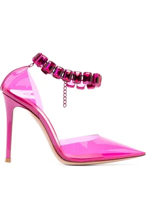 Gianvito Rossi Zapatillas transparentes con detalles de cristal con tacón 100mm