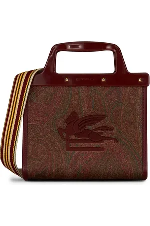 Etro Tote bordada con estampado de cachemira