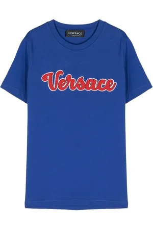 VERSACE Playera con logo afelpado