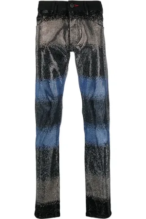 Philipp Plein Jeans con detalles de cristal