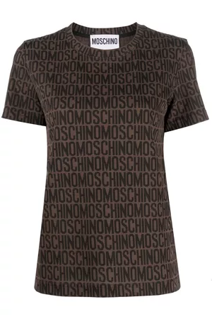 Moschino Playera manga corta con logo estampado