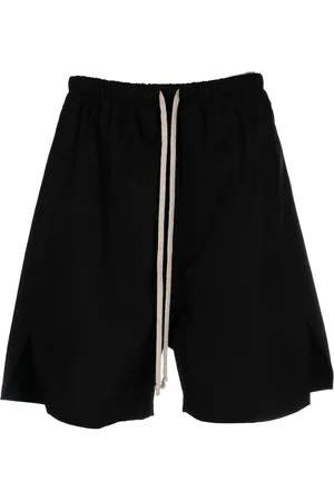 Rick Owens Shorts deportivos con cordones en la pretina