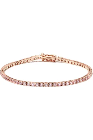 Roxanne First Pulsera en oro rosa de 14kt con zafiros