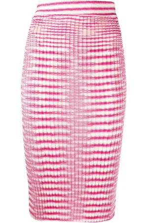 Missoni Falda tejida de canalé con motivo de rayas