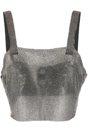 SANTA BRANDS Top corto Milan con apliques
