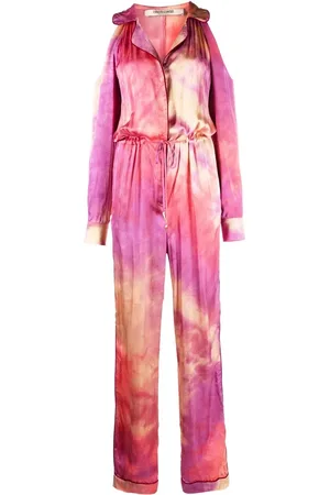 Roberto Cavalli Jumpsuit con motivo tie-dye