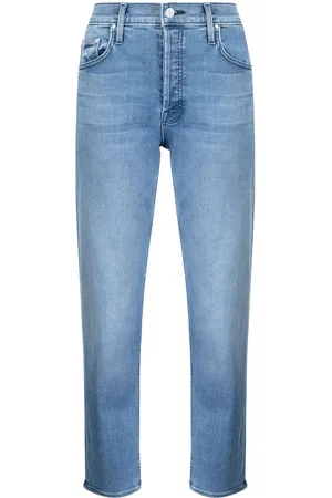 Mother Jeans rectos con tiro medio