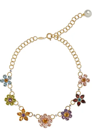 Dolce & Gabbana Collar en oro amarillo de 18kt con apliques florales