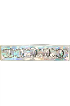 CHANEL Broche para el cabello con logo CC 1997