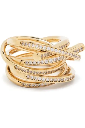 Salvatore Ferragamo Anillo con detalles de cristal