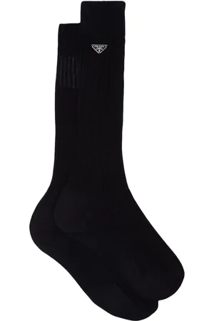 Prada Calcetines de tejido fino de canalé