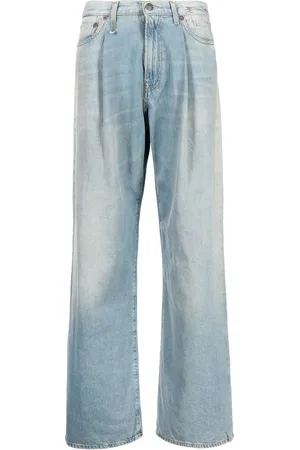 R13 Pantalones Damon anchos con pinzas