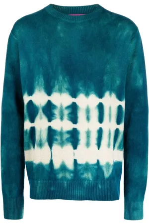 THE ELDER STATESMAN Suéter de cachemira con motivo tie-dye