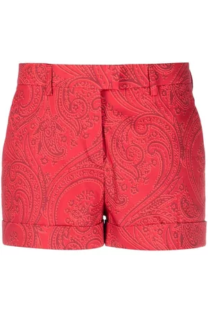 Etro Shorts de vestir con estampado de cachemira