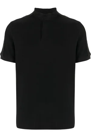 Emporio Armani Playera tipo polo con franja del logo