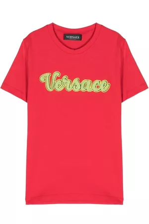 VERSACE Playera con logo afelpado
