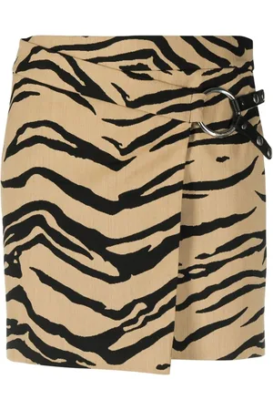 Stella McCartney Falda mini con estampado de cebra