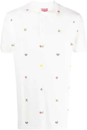 Kenzo Playera tipo polo con estampado pixelado