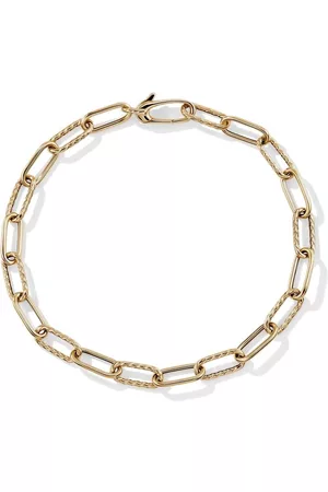 David Yurman Pulsera de cadena DY Madison en oro amarillo de 18kt de 4mm
