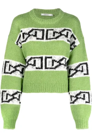 Gestuz Suéter tejido en intarsia con cuello redondo