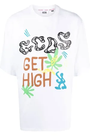 GCDS Playera manga corta con logo estampado