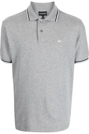 Emporio Armani Playera tipo polo con logo bordado
