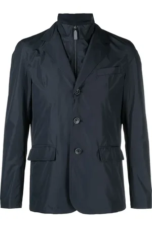 HERNO Blazer con cuello de tortuga y botones