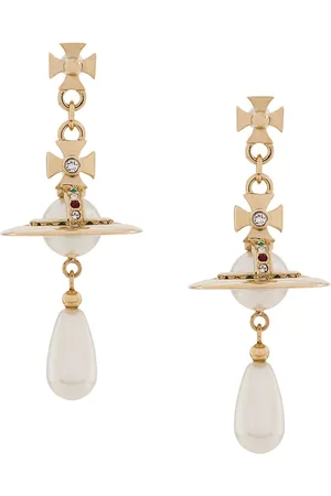 Vivienne Westwood Aretes con dije de orbe