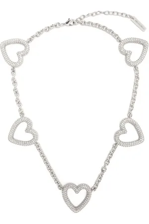 Mach & Mach Collar con forma de corazón de cristal