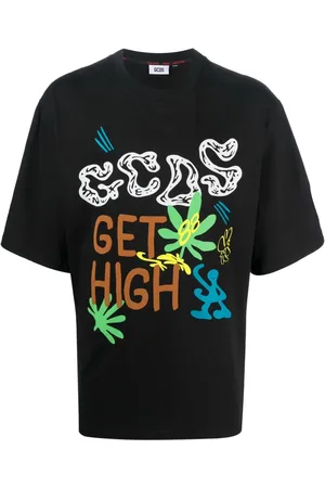 GCDS Playera manga corta con logo estampado