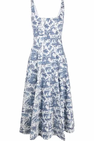 Staud Vestido con estampado botánico