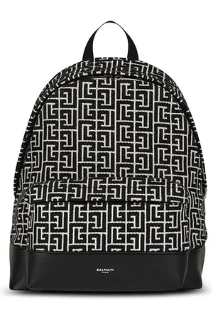 Balmain Mochila con motivo del logo