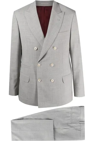 Brunello Cucinelli Traje de dos piezas con doble botonadura