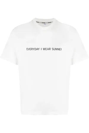 SUNNEI Playera con eslogan estampado