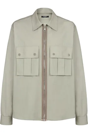 Balmain Camisa con bolsillos con solapa